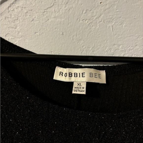 Sparkly black textured dress, knotted waist, size xl - Picture 4 of 9